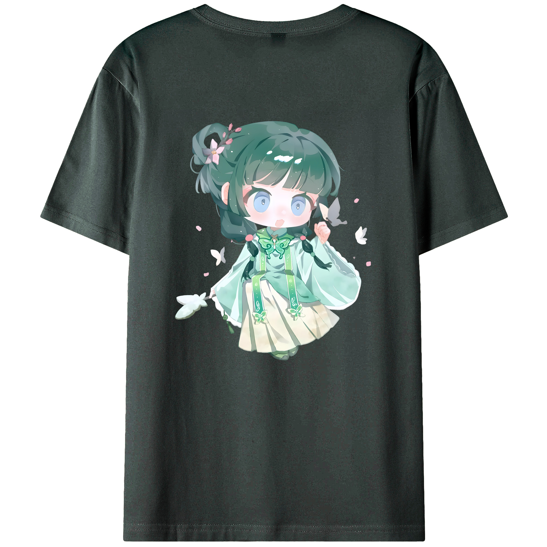 （画像用） 薬屋のひとりごと The Apothecary Diaries 綿100％ メンズ半袖Tシャツ（バックプリント） 通気性